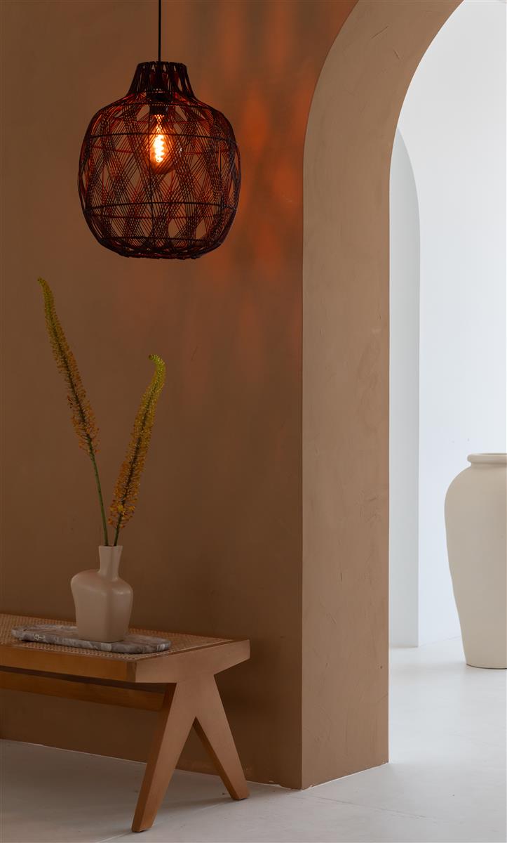 Good&Mojo Hängelampe MENDOZA burgund | 253x40x53cm
