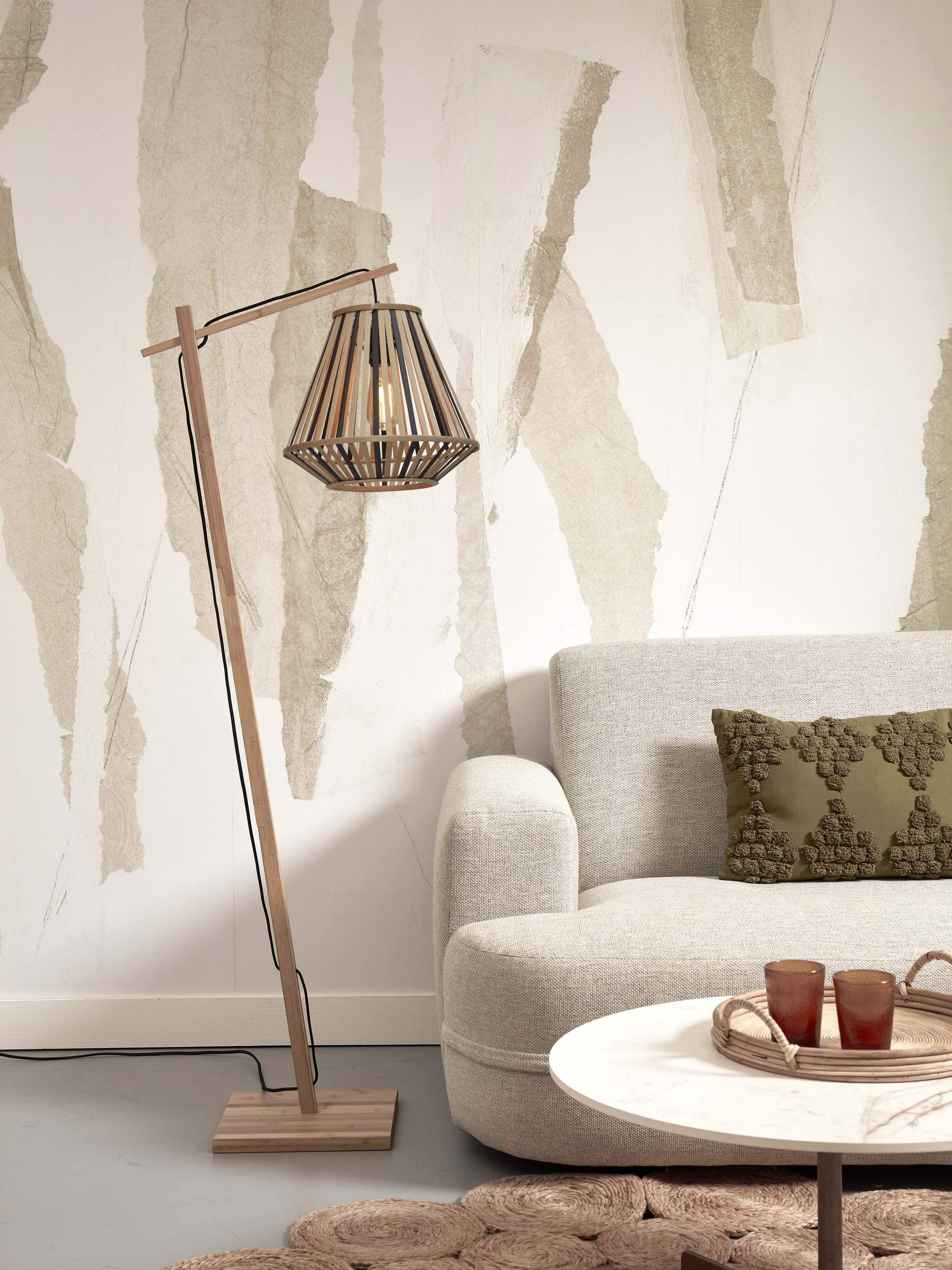 Good&Mojo Stehlampe MERAPI braun | 57x30x150cm