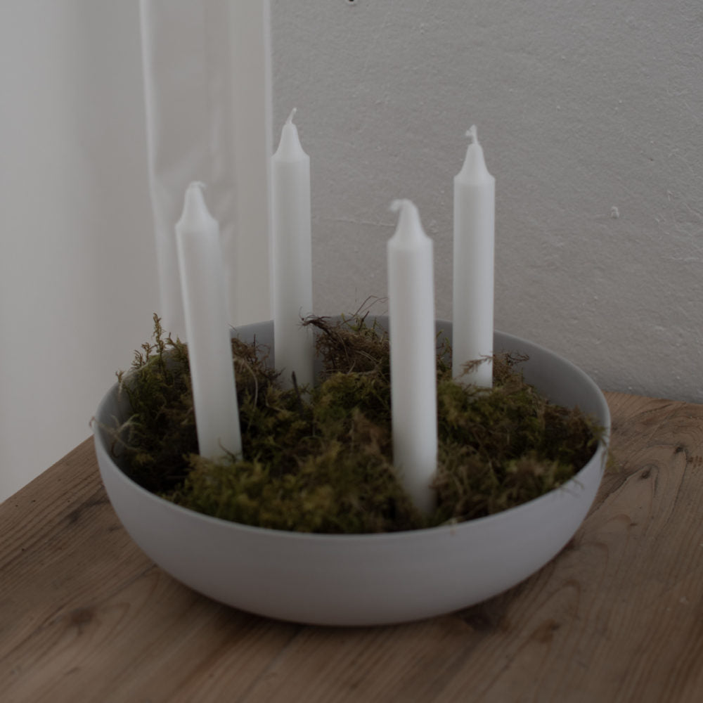 Storefactory Kerzenständer GRANHOLMEN XXL 4er hellgrau | Ø29x8cm