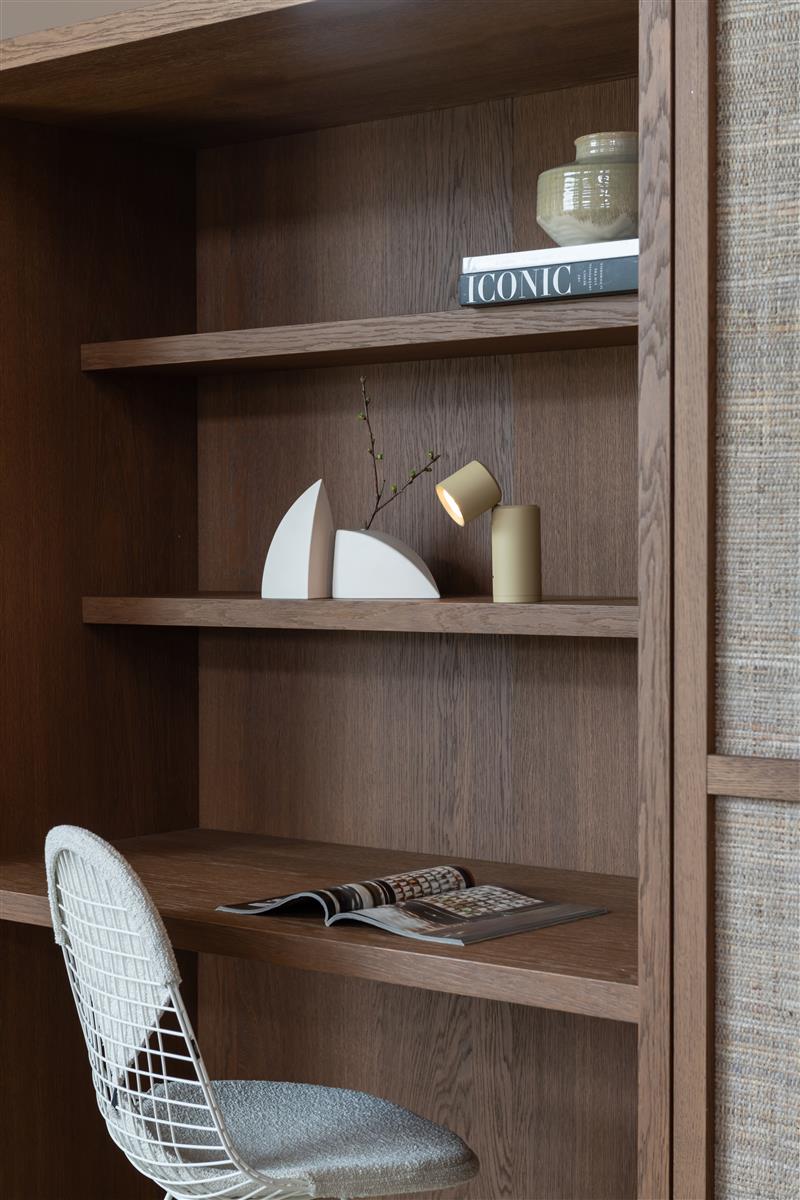 It's about RoMi AKKU Tisch-/Wandleuchte MILAN beige | 6,5x6,5x19cm