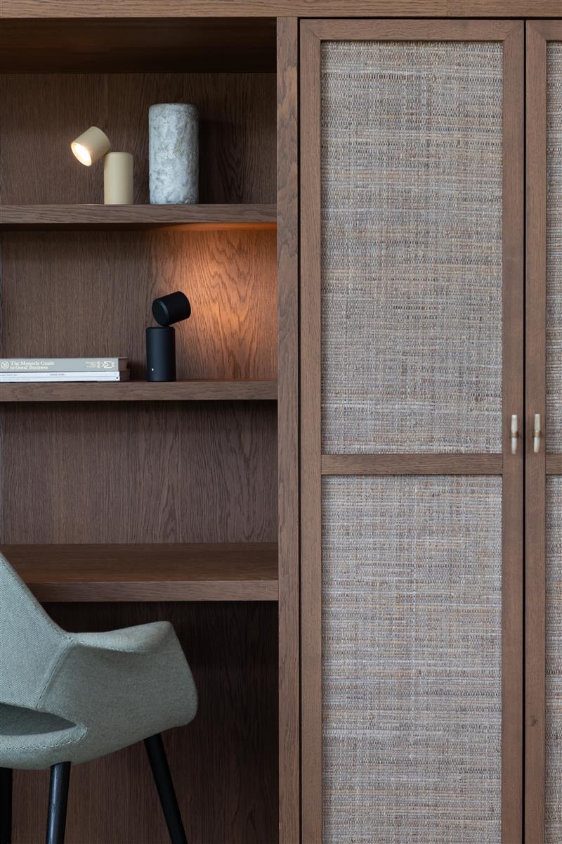 It's about RoMi AKKU Tisch-/Wandleuchte MILAN beige | 6,5x6,5x19cm