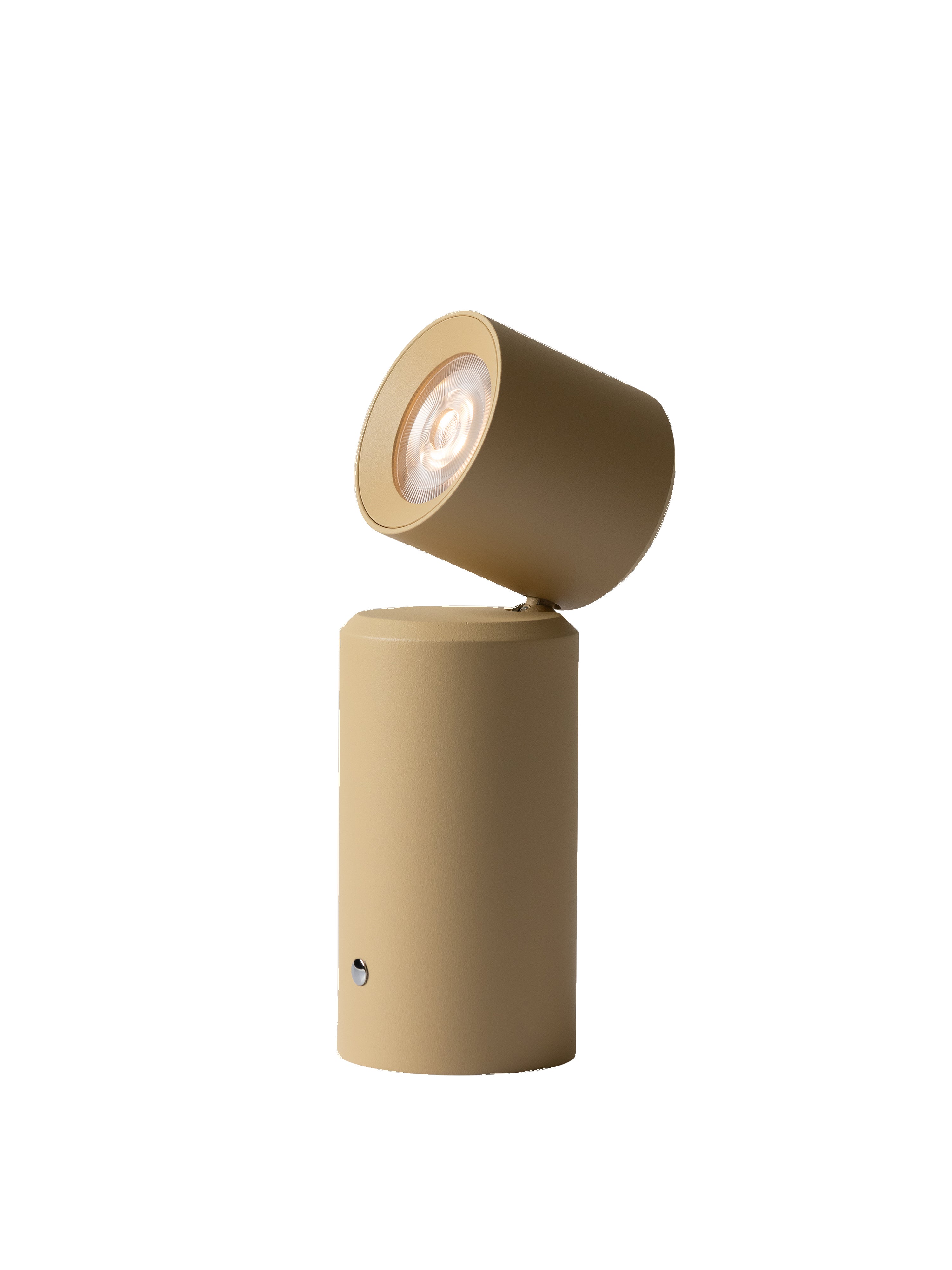 It's about RoMi AKKU Tisch-/Wandleuchte MILAN beige | 6,5x6,5x19cm
