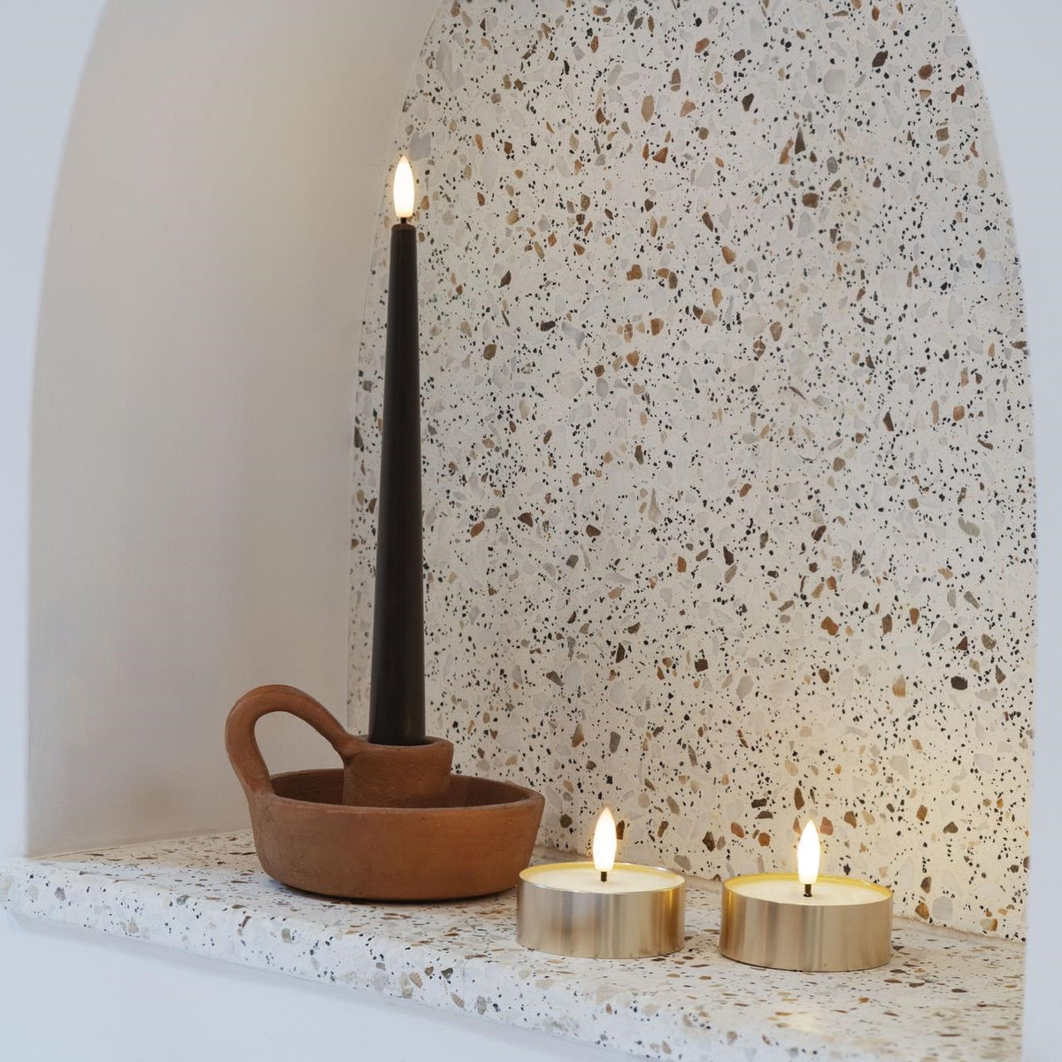 Moods & More LED Teelicht BRASS METAL gold | 63x25 mm