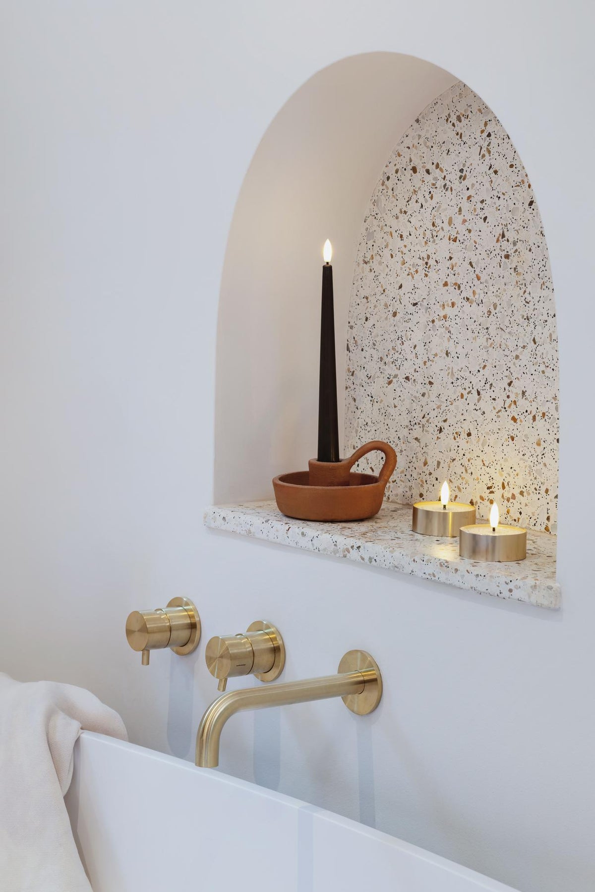Moods & More LED Teelicht BRASS METAL gold | 63x25 mm