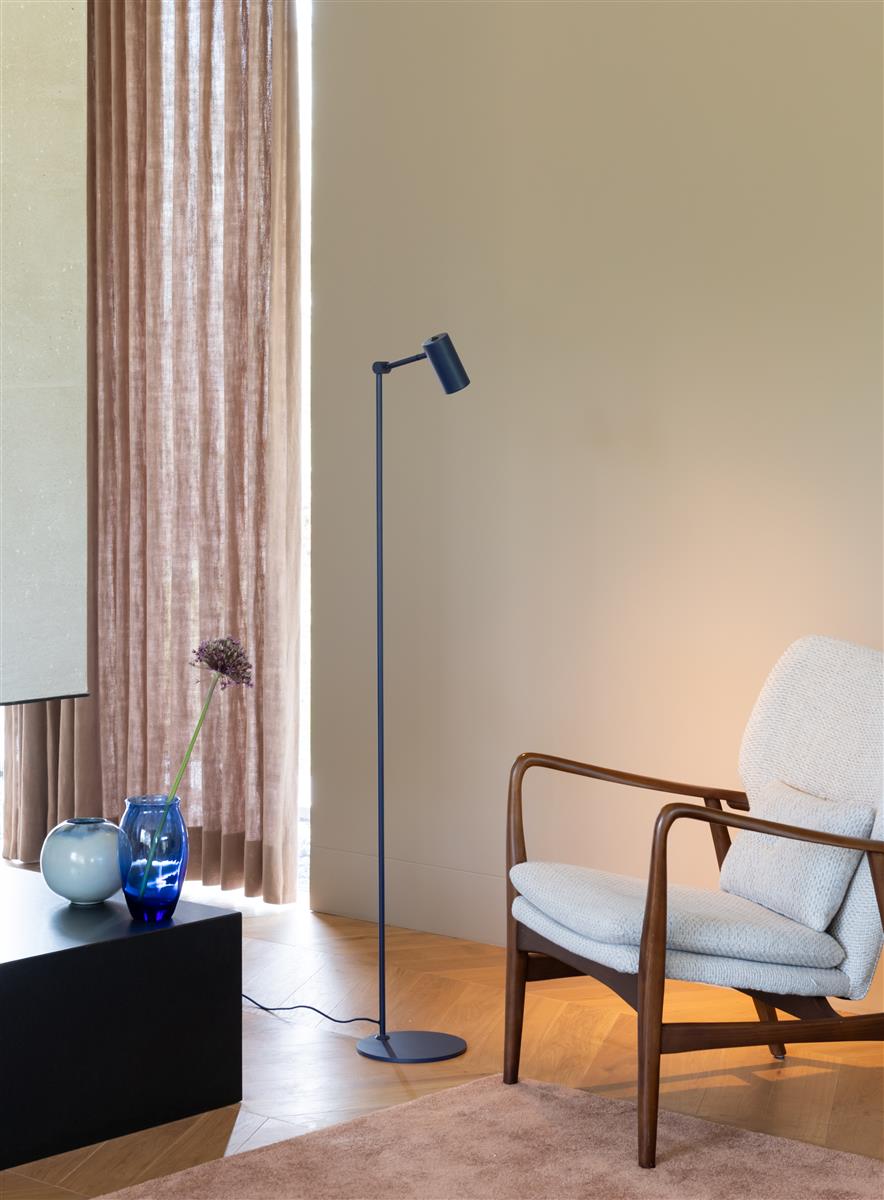 It's about RoMi Stehlampe MONTREUX dunkelblau | 22x22x134cm