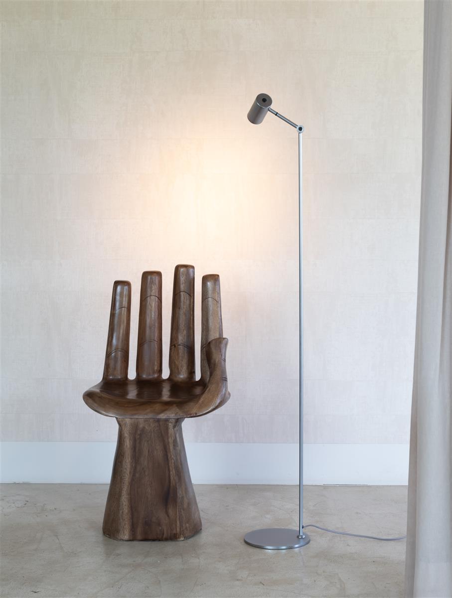 It's about RoMi Stehlampe MONTREUX nickeloberfläche | 22x22x134cm