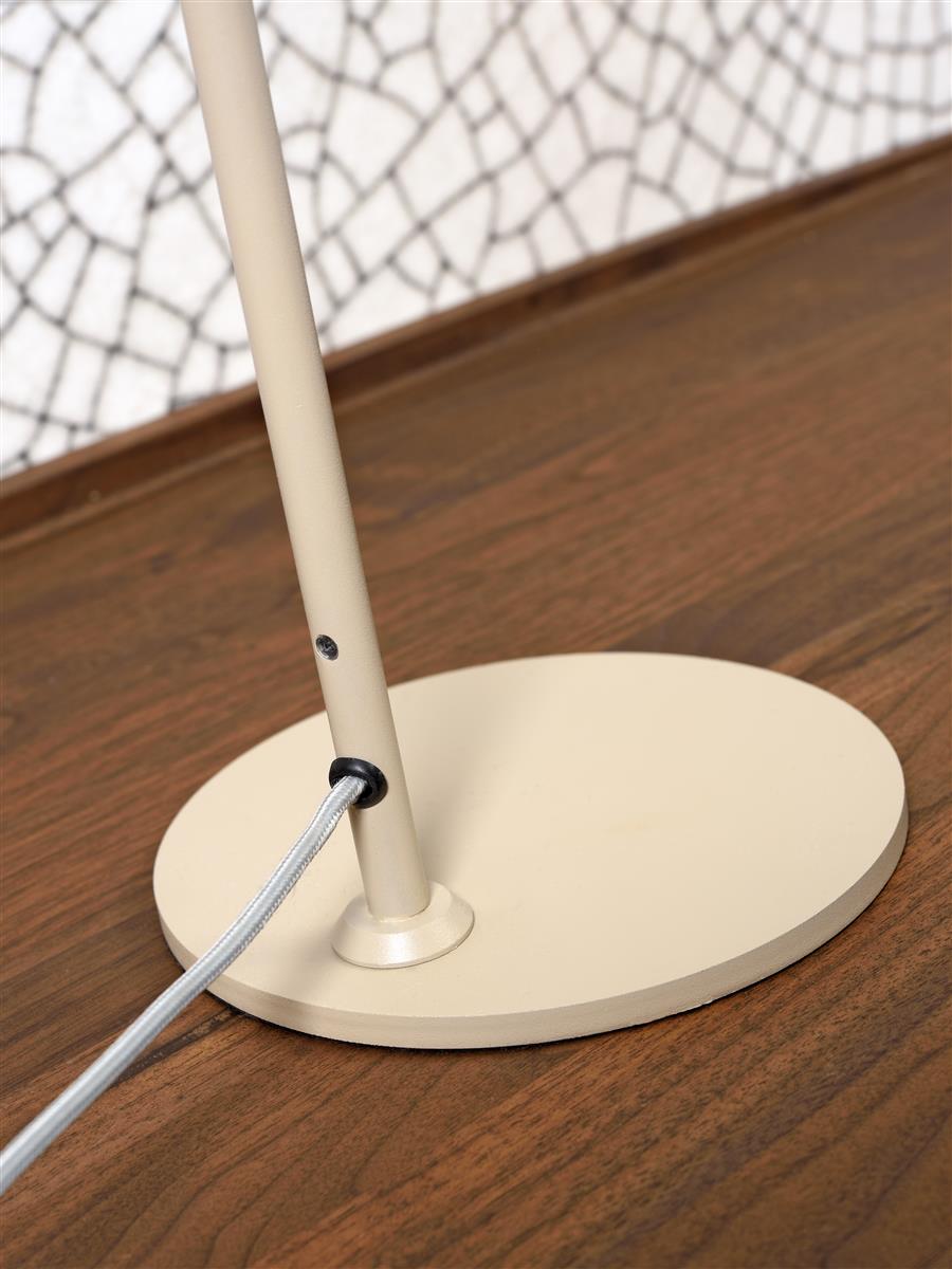 It's about RoMi Tischlampe MONTREUX grau | 19x17x40cm