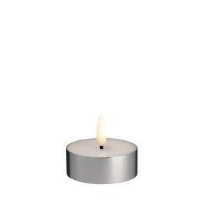Moods & More LED Teelicht SILVER METAL silber | 63x25 mm - Sir Henrys