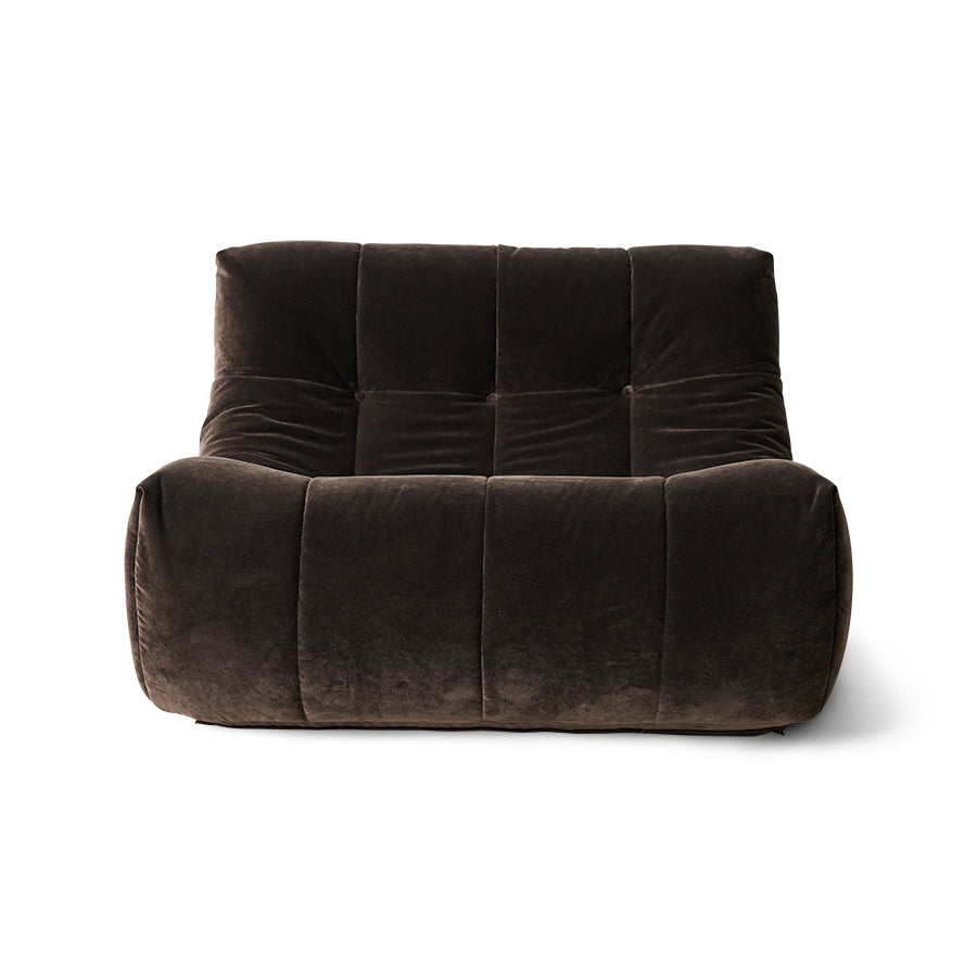 Hkliving LAZY LOUNGE CHAIR Royalsamt espresso