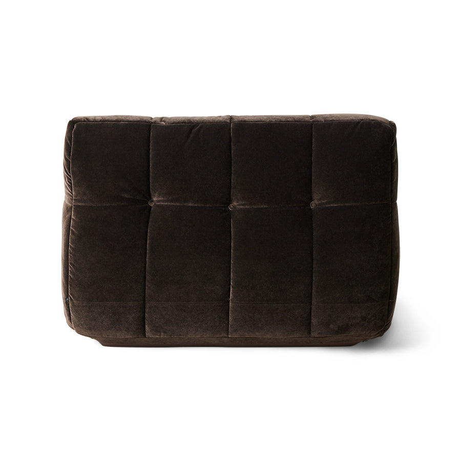 Hkliving LAZY LOUNGE CHAIR Royalsamt espresso
