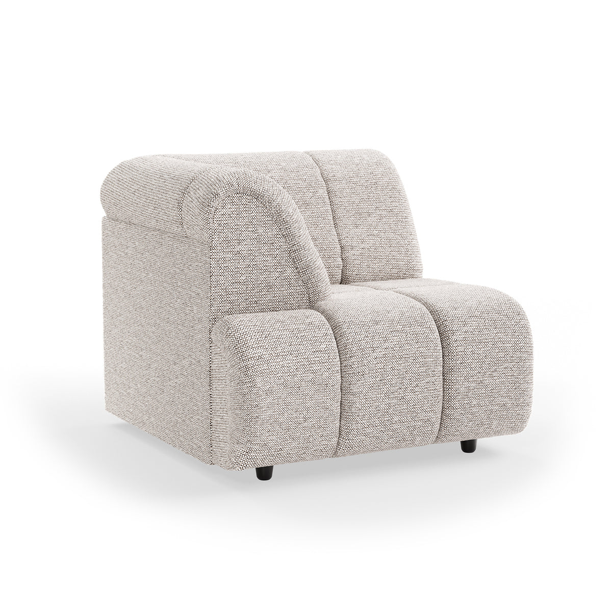 HKliving modulare Couch WAVE sneak light grey