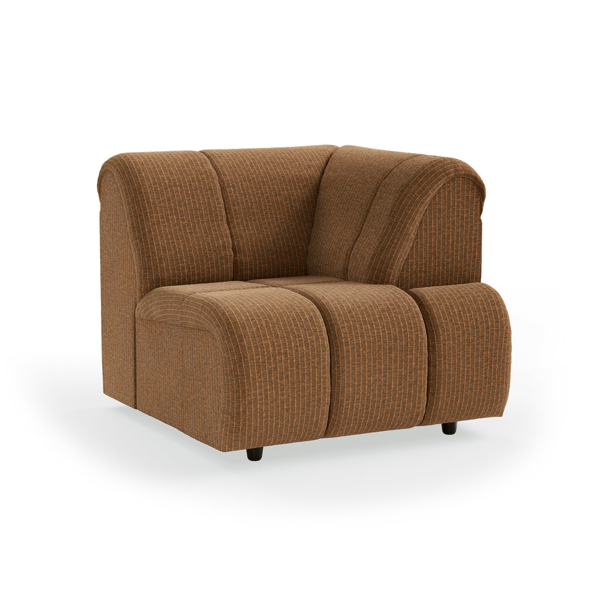 HKliving modulare Couch WAVE Cordsamt altgold