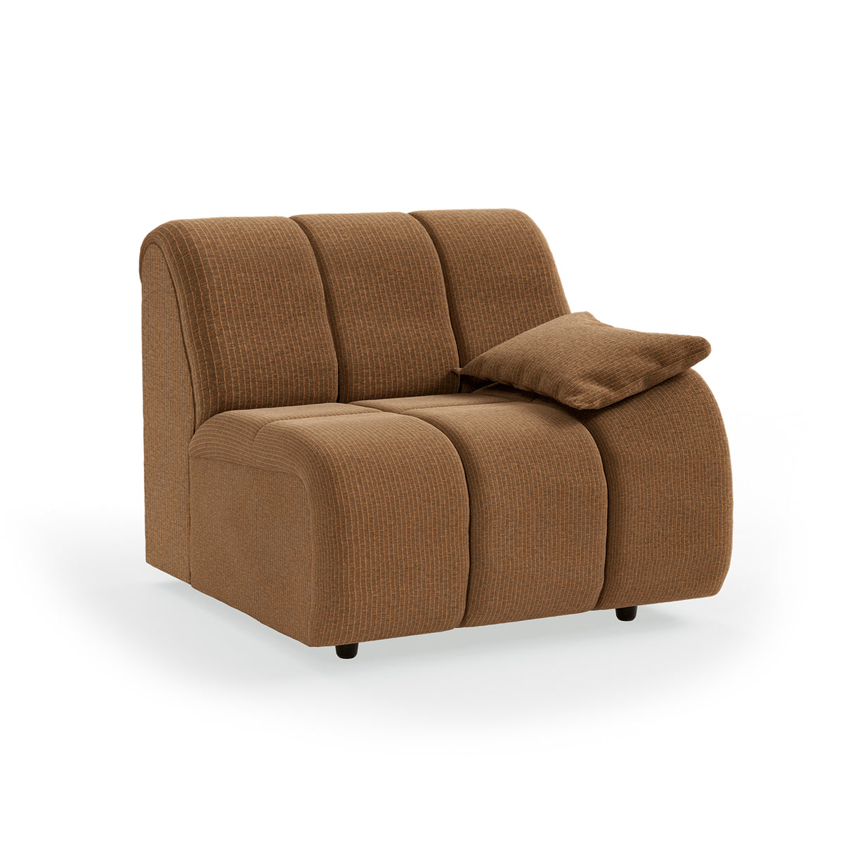 HKliving modulare Couch WAVE Cordsamt altgold