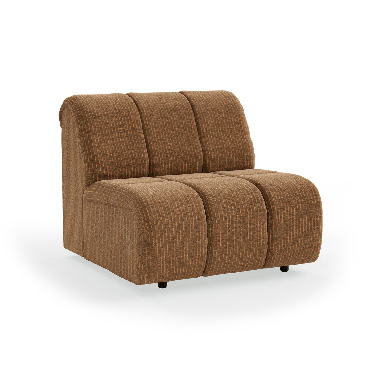 HKliving modulare Couch WAVE Cordsamt altgold