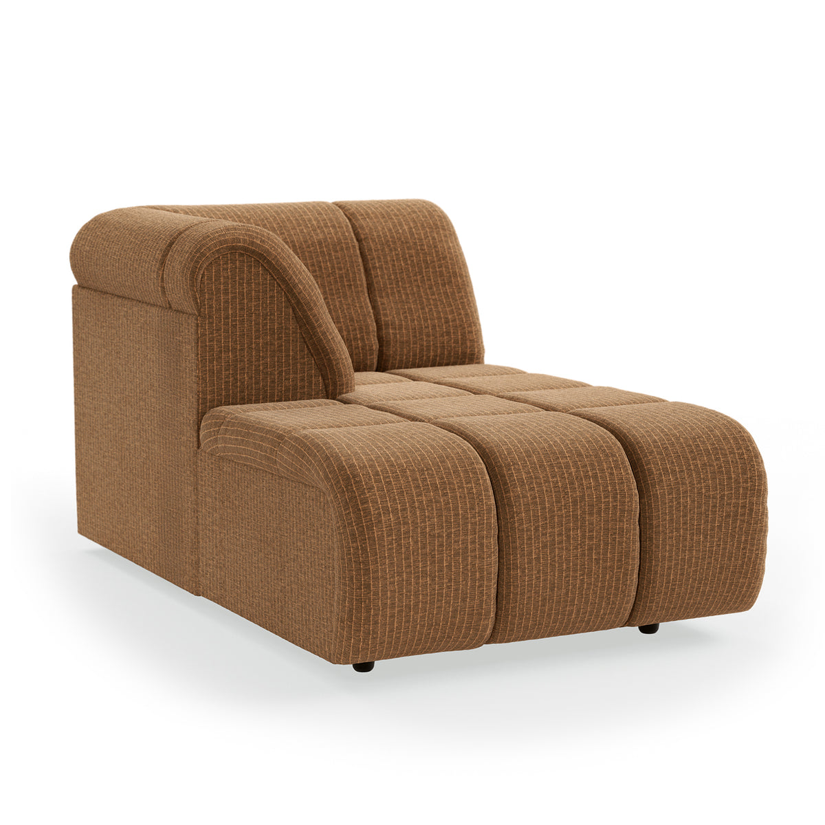 HKliving modulare Couch WAVE Cordsamt altgold