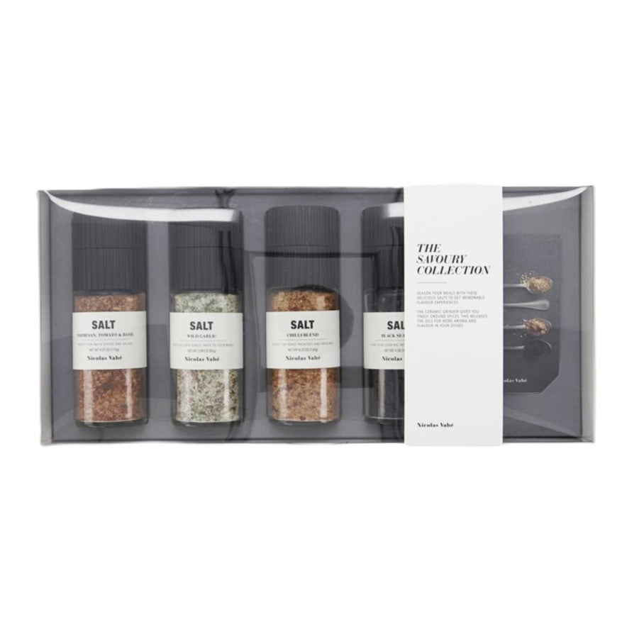 Nicolas Vahé Geschenkbox SAVOURY Salz 4er Set 450g
