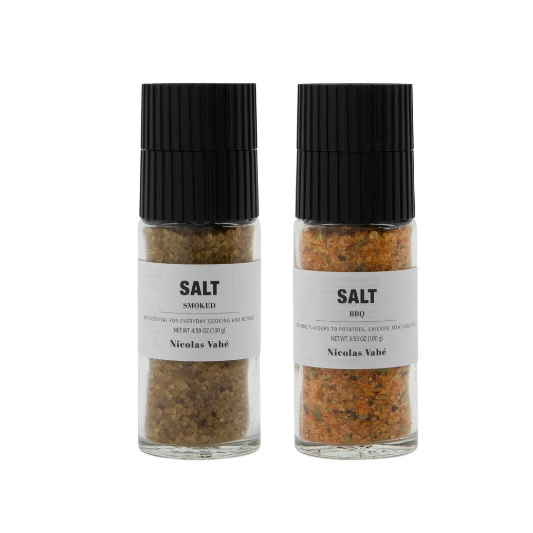 Nicolas Vahé Geschenkbox Salz SMOKED & BBQ 2er Set Gewürze | 130 + 100 g
