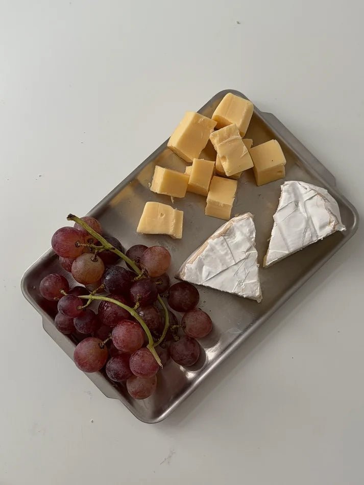 NOON STORIES Tablett CLASSIC TRAY Edelstahl | Ø22x14cm - Sir Henrys