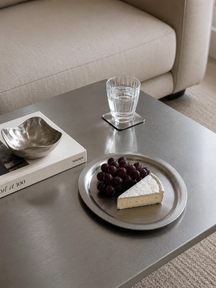 NOON STORIES Tablett OVAL TRAY Edelstahl | 28x22cm - Sir Henrys