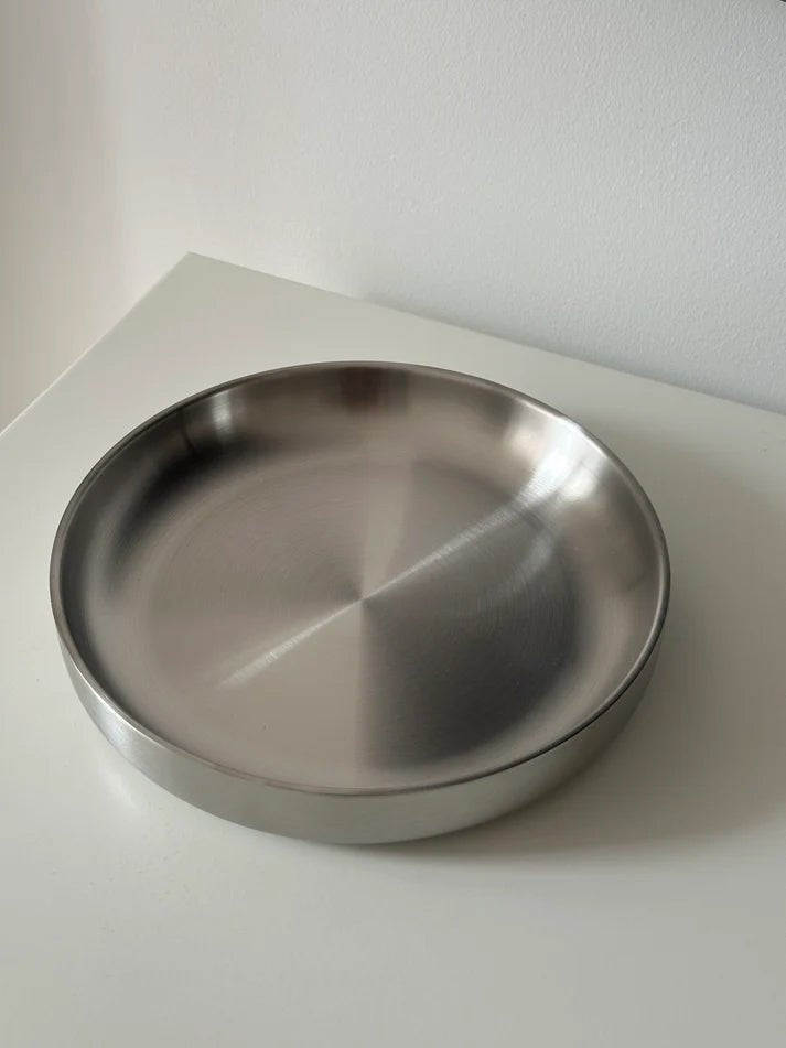 NOON STORIES Teller CLASSIC PLATE Edelstahl | Ø21cm - Sir Henrys