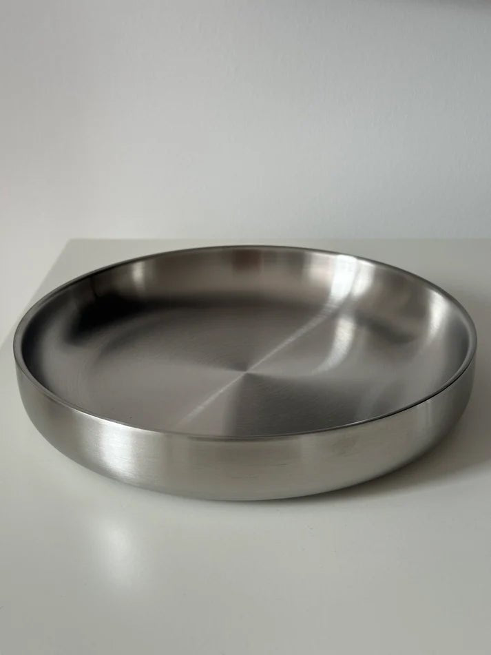 NOON STORIES Teller CLASSIC PLATE Edelstahl | Ø21cm - Sir Henrys