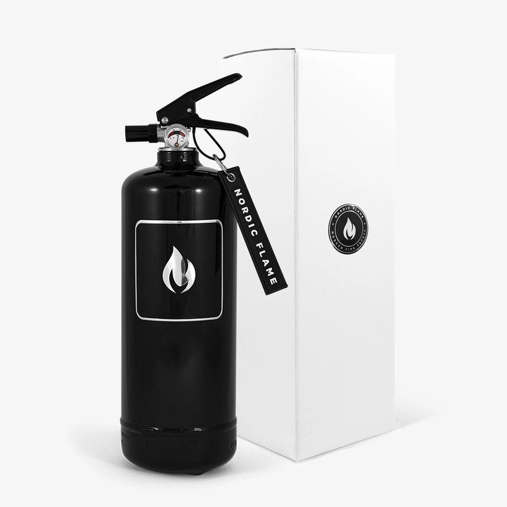 Nordic Flame Feuerlöscher CLASSIC SERIE schwarz 2kg - Sir Henrys