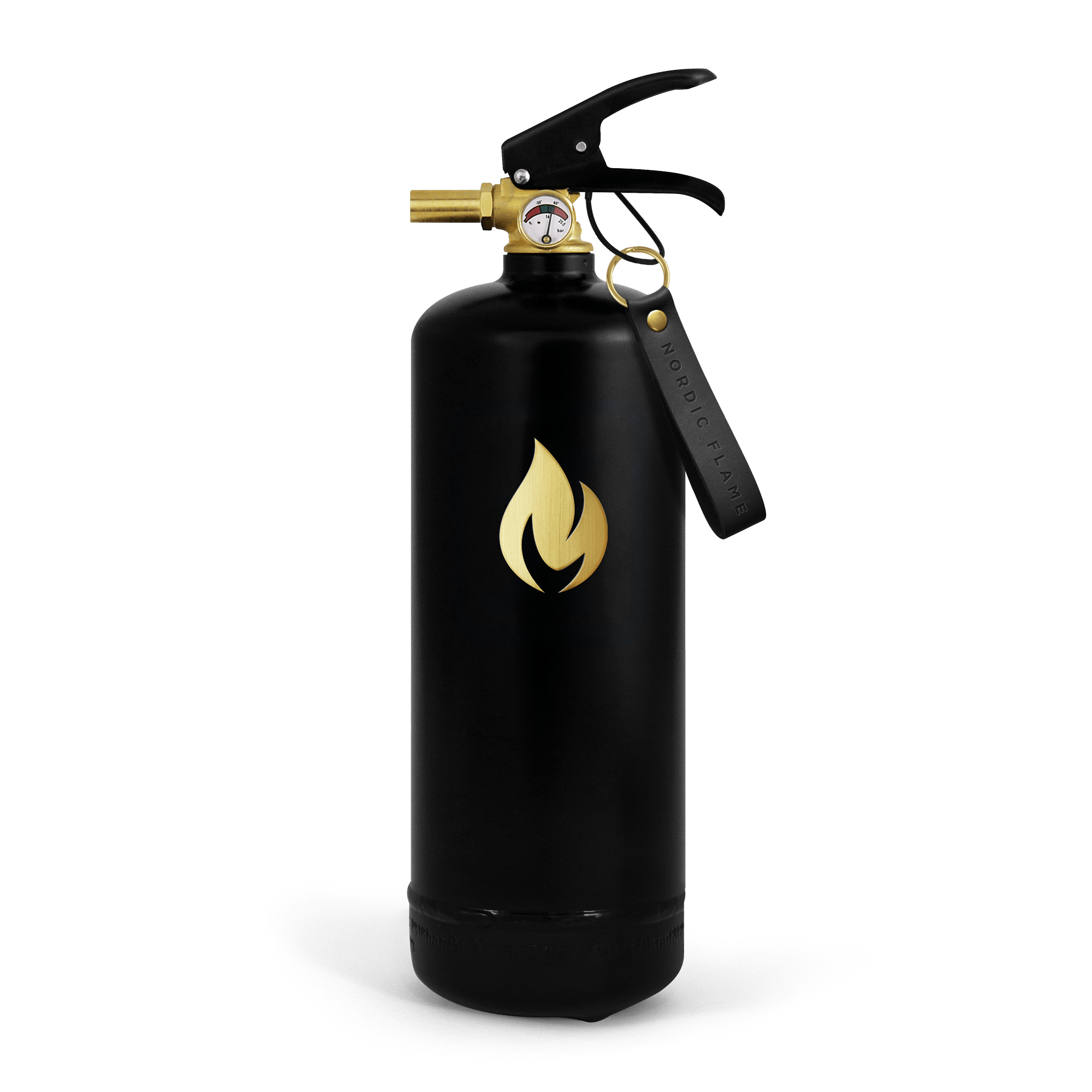 Nordic Flame Feuerlöscher GOLD EDITION schwarz gold 2kg - Sir Henrys