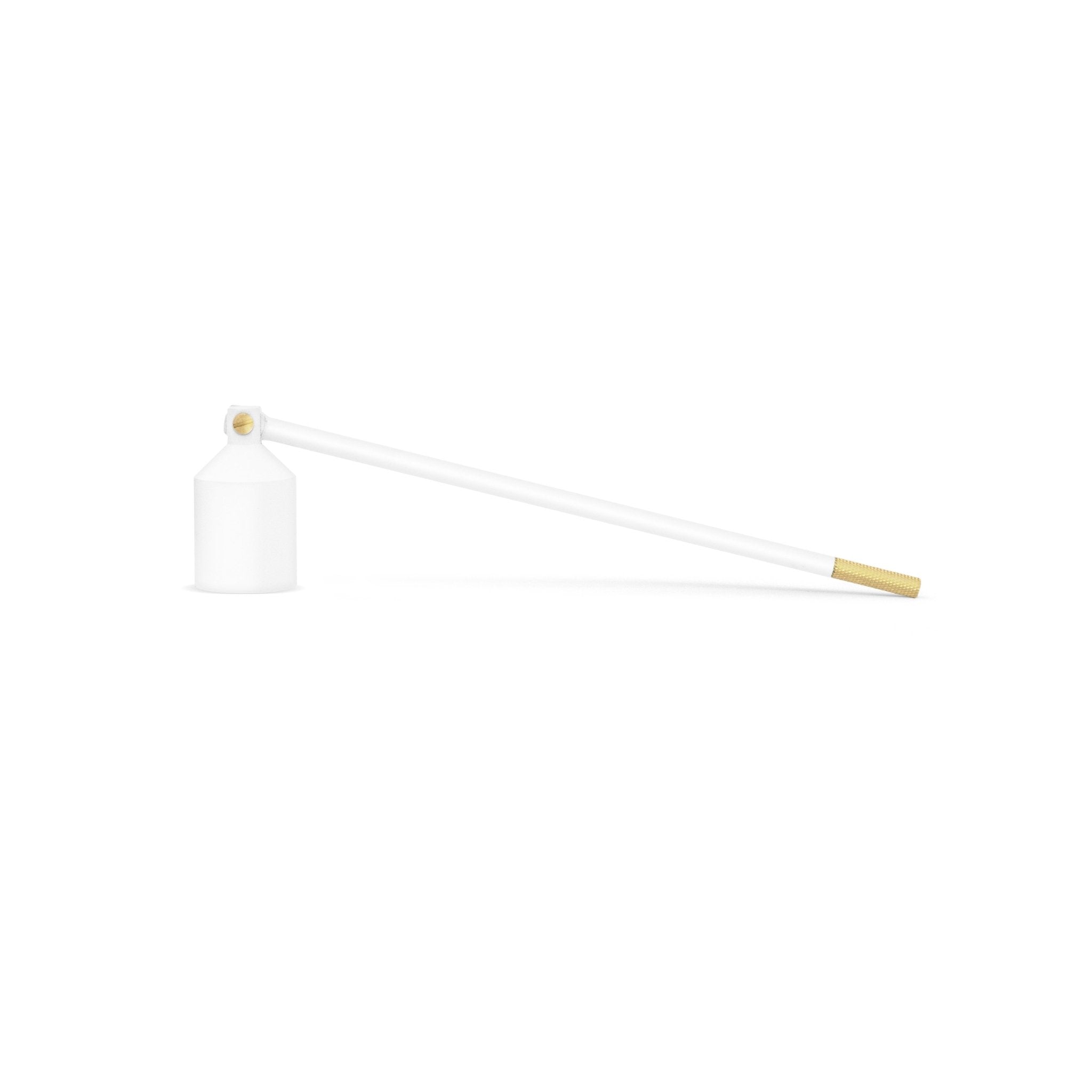 Nordic Flame Kerzenlöscher WHITE weiß gold 20cm - Sir Henrys