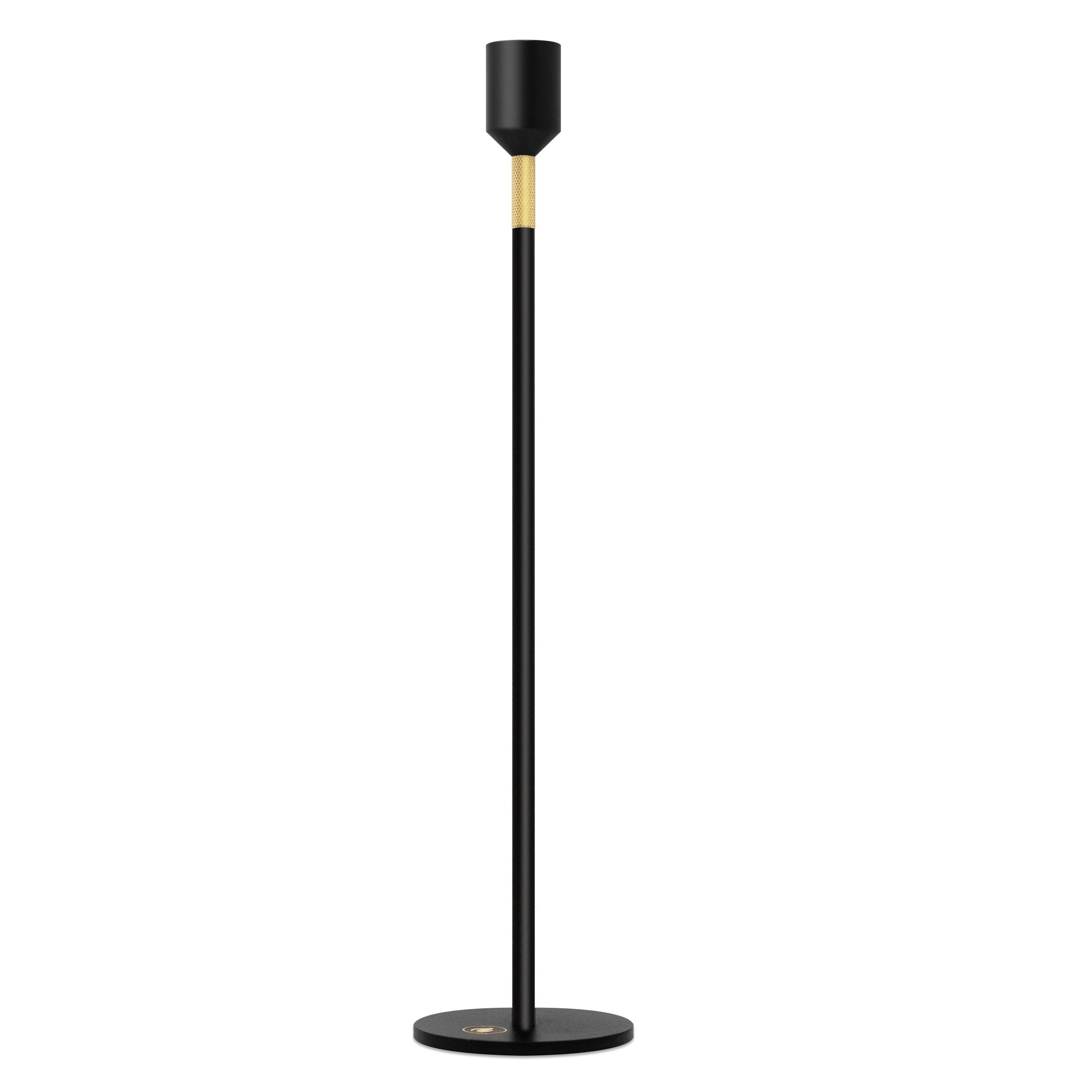 Nordic Flame Kerzenständer BLACK schwarz gold 34cm - Sir Henrys
