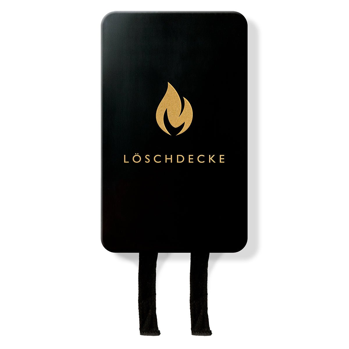 Nordic Flame Löschdecke schwarz gold | 120x120cm - Sir Henrys