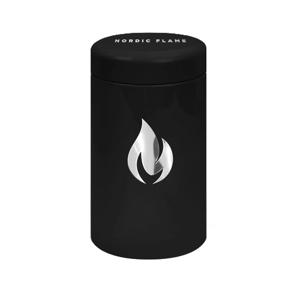 Nordic Flame Streichholz Dose mit 100 Streichhölzern schwarz