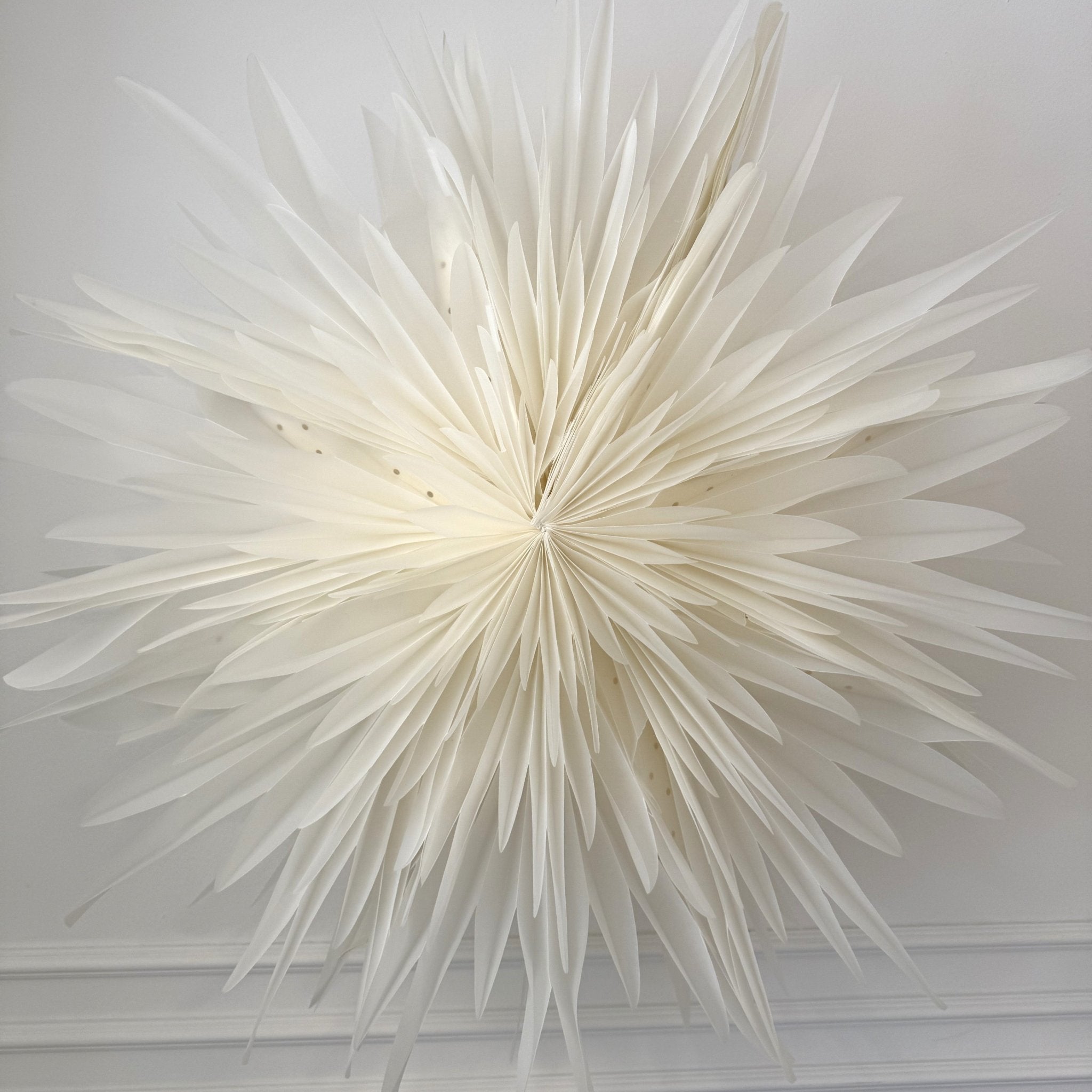 Only Natural Papierstern SNOWFLAKE L weiß | Ø 80cm - Sir Henrys