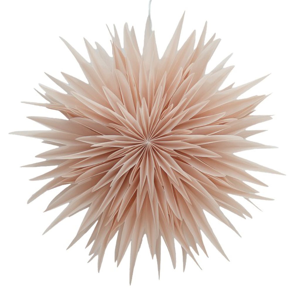 Only Natural Papierstern SNOWFLAKE M pink champagne | Ø 60cm - Sir Henrys