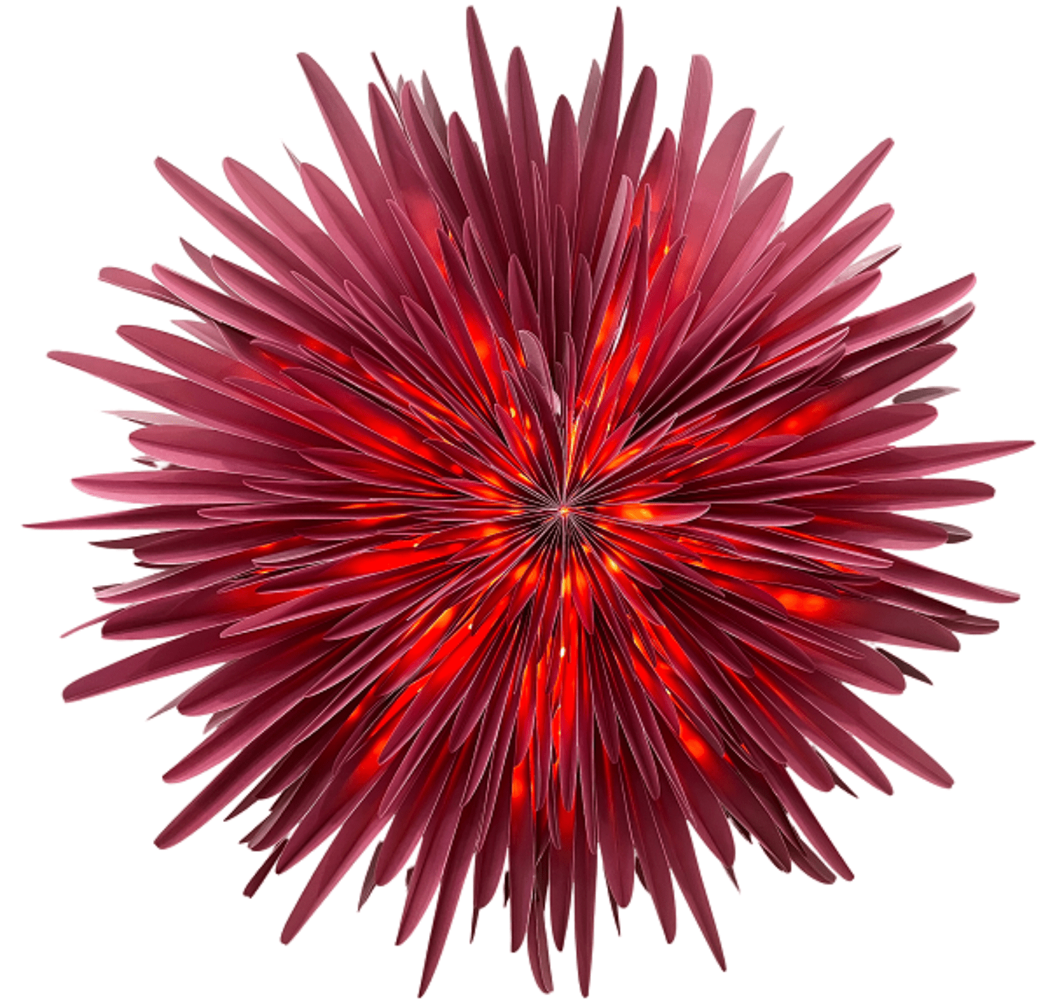 Only Natural Papierstern SNOWFLAKE S burgundy | Ø 40cm - Sir Henrys