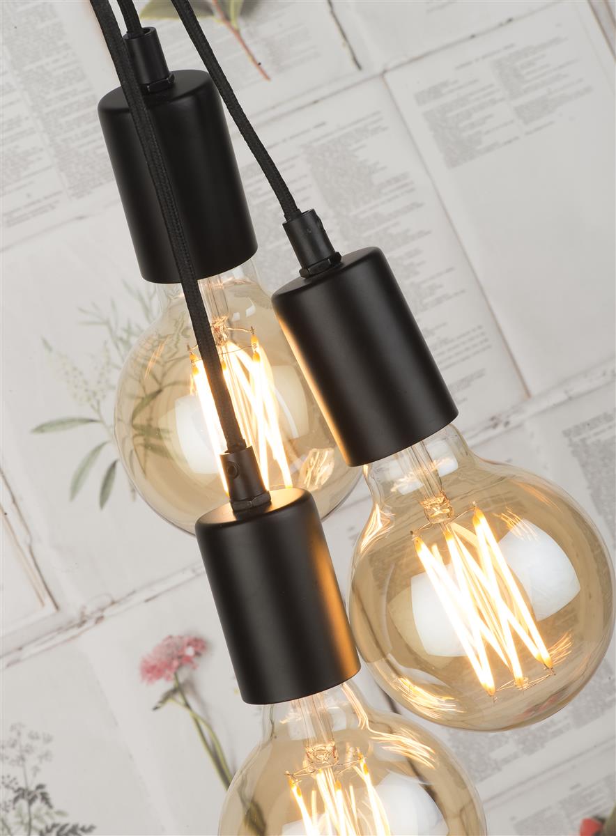 It's about RoMi Stehlampe OSLO schwarz | 48x32x190cm