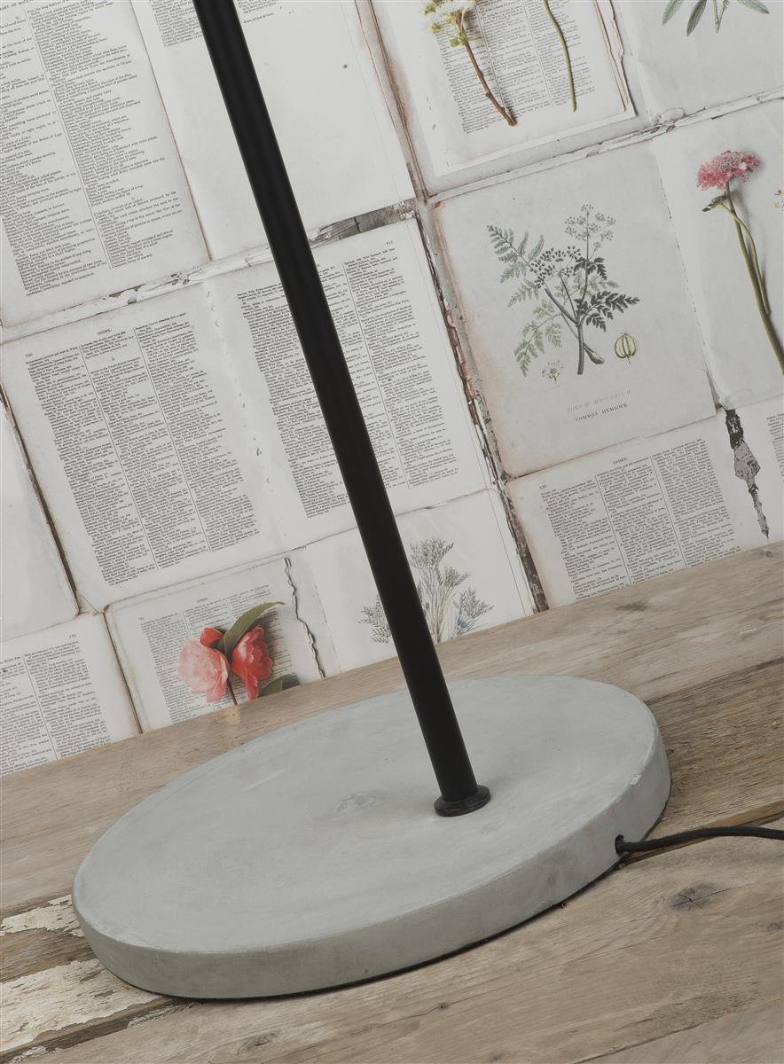 It's about RoMi Stehlampe OSLO schwarz | 48x32x190cm