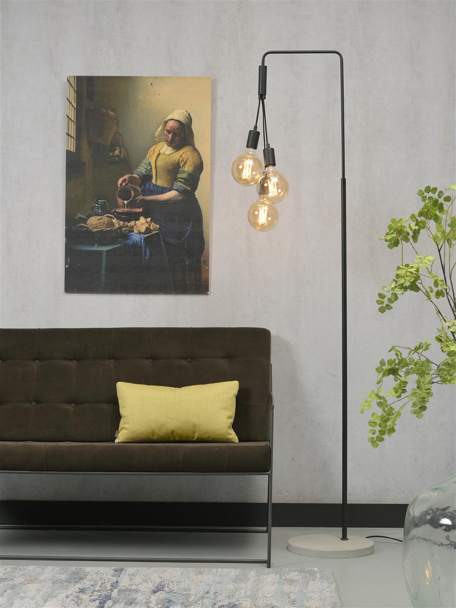 It's about RoMi Stehlampe OSLO schwarz | 48x32x190cm