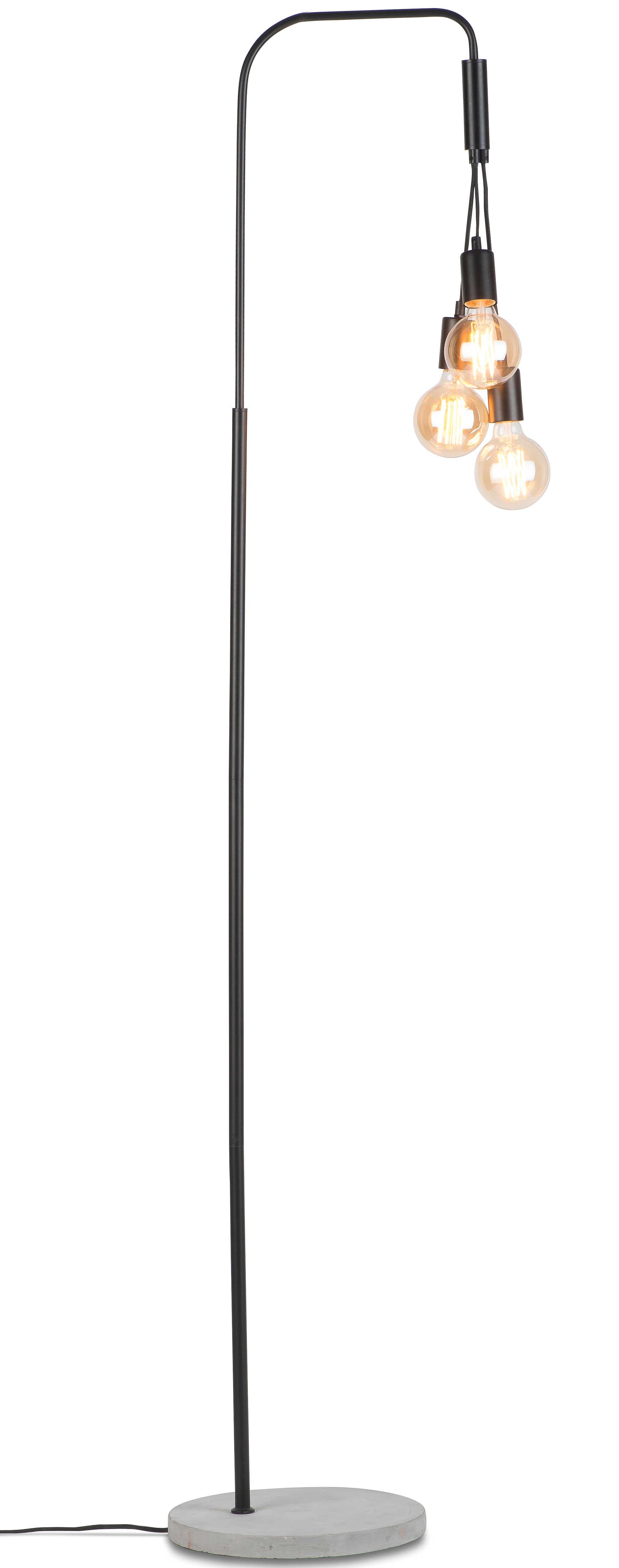 It's about RoMi Stehlampe OSLO schwarz | 48x32x190cm