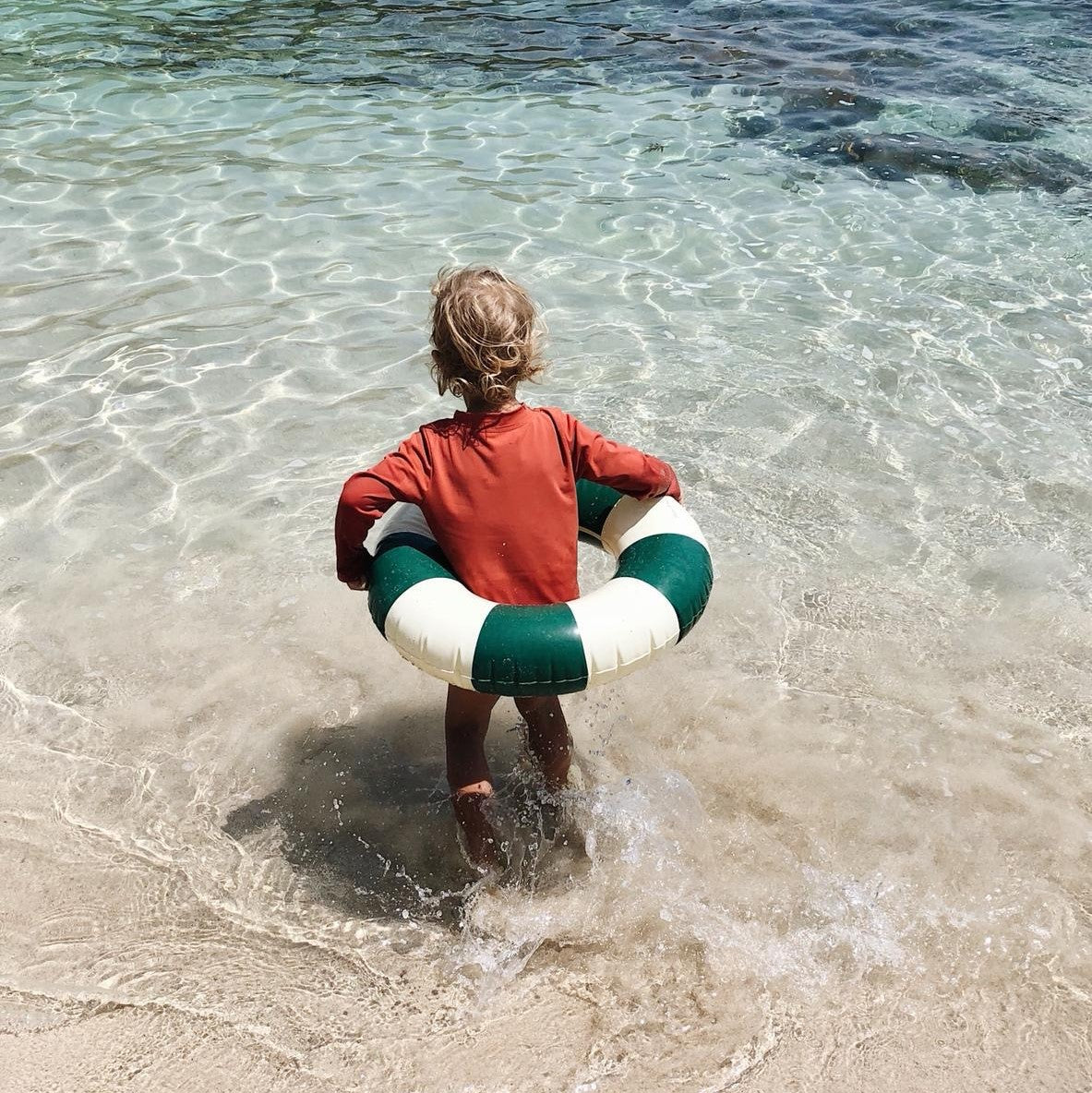 Petites Pommes Schwimmring SALLY Oxford Green | Ø 90cm