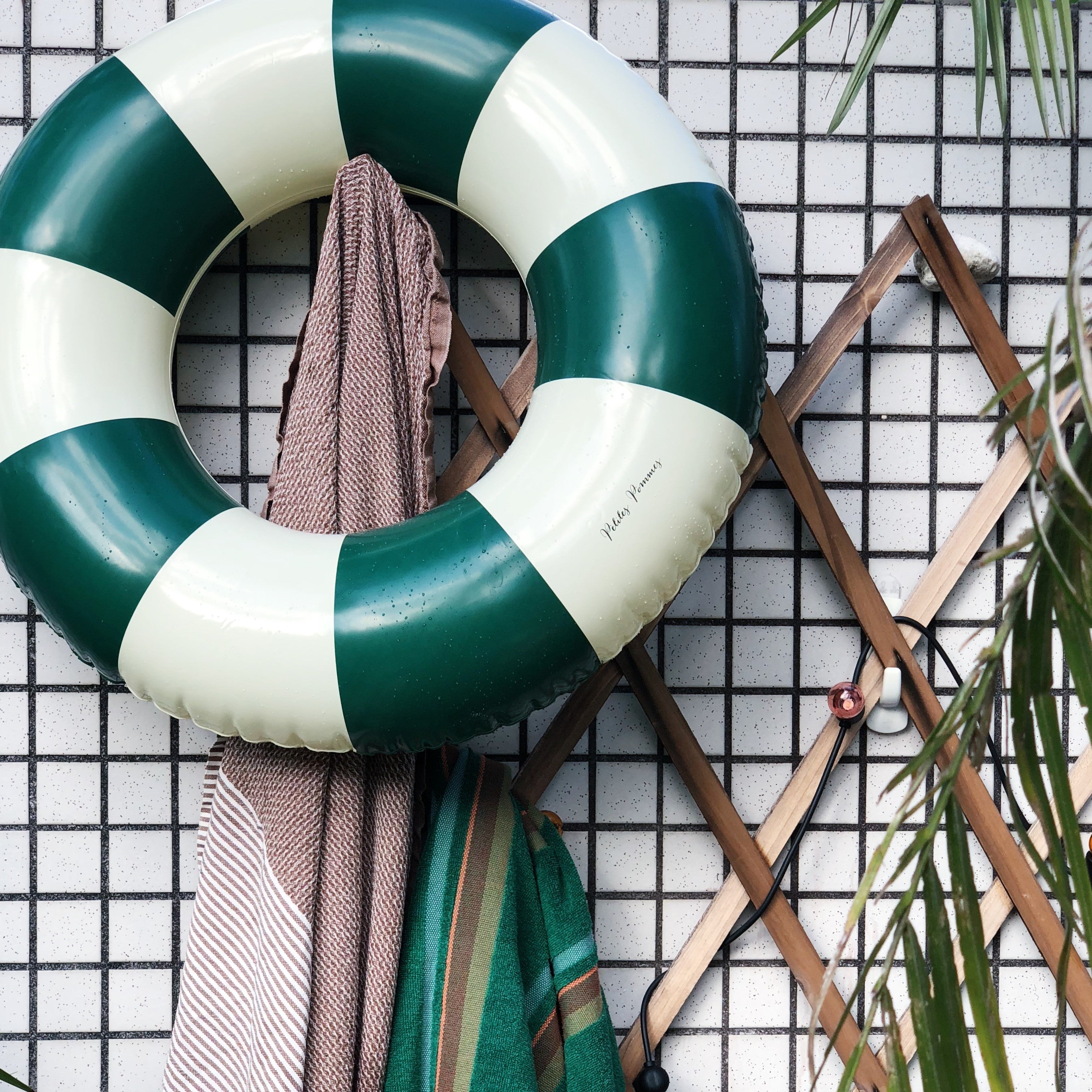 Petites Pommes Schwimmring CELINE Oxford Green | Ø 120cm