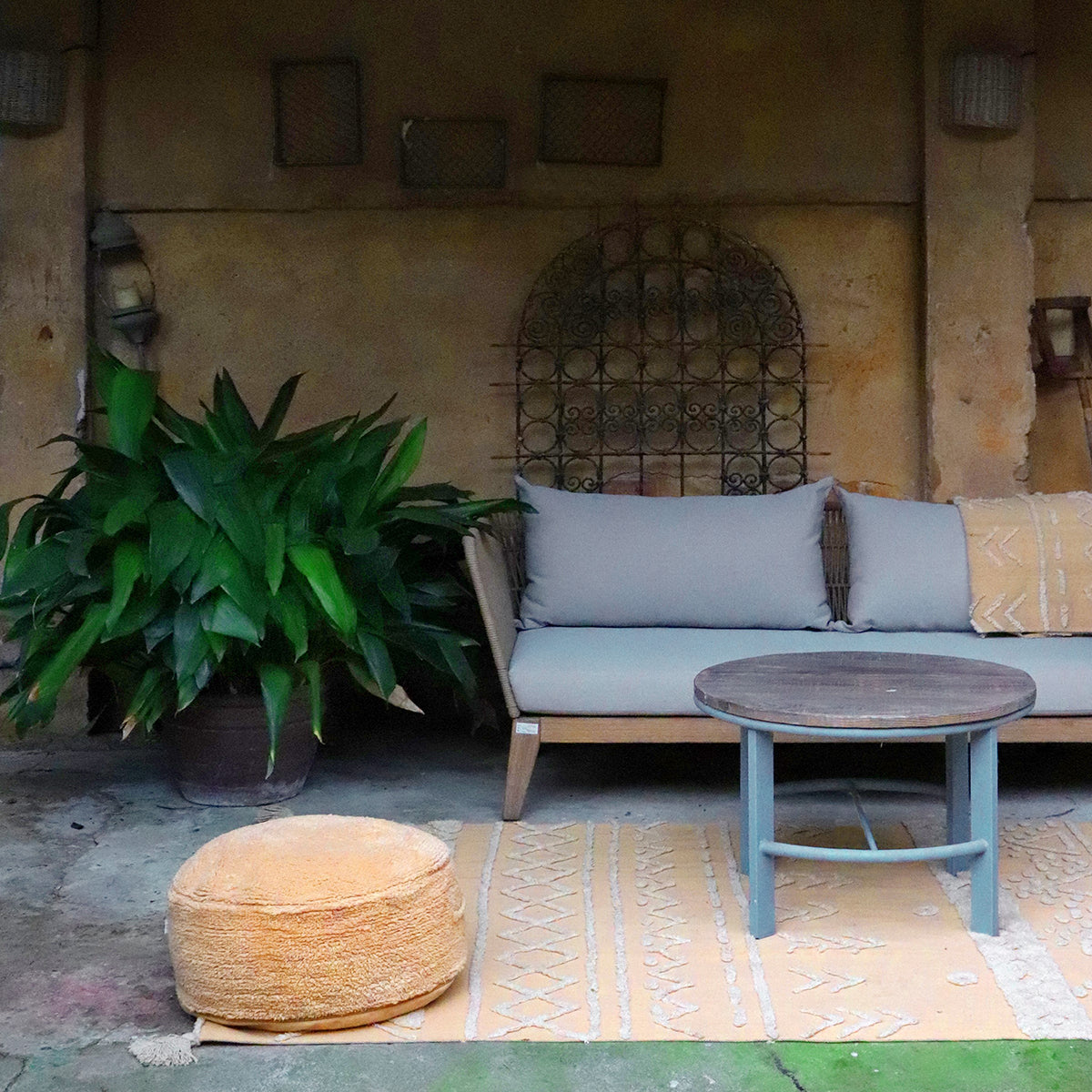 Lorena Canals Pouf CHILL beige | Ø50x20cm