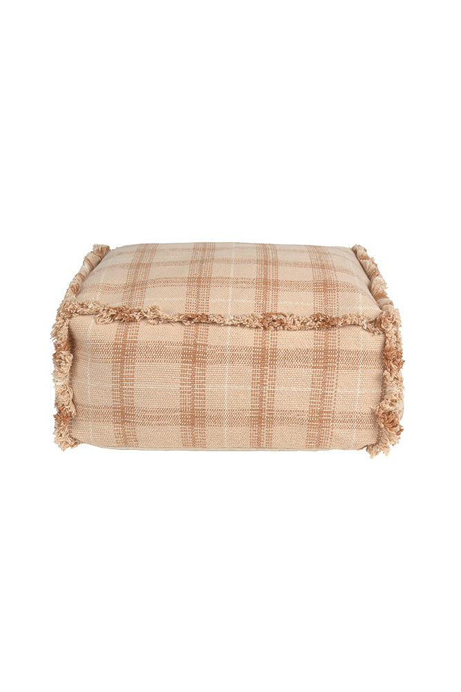 Lorena Canals Handweb-Pouf Rose | 40x40cm