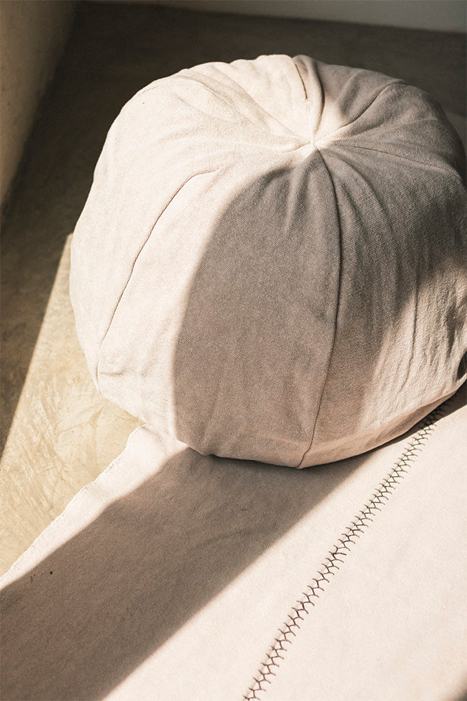Lorena Canals Stonewashed Pouf Grey | 60x50cm