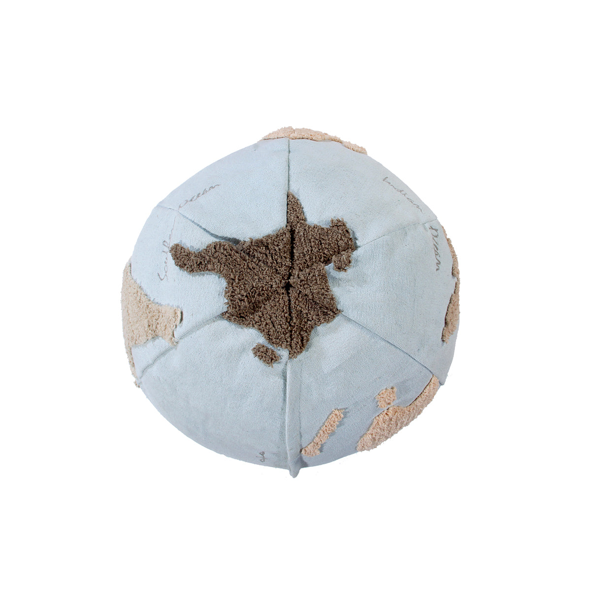 Lorena Canals Pouf WORLD MAP mehrfarbig | 50x50cm