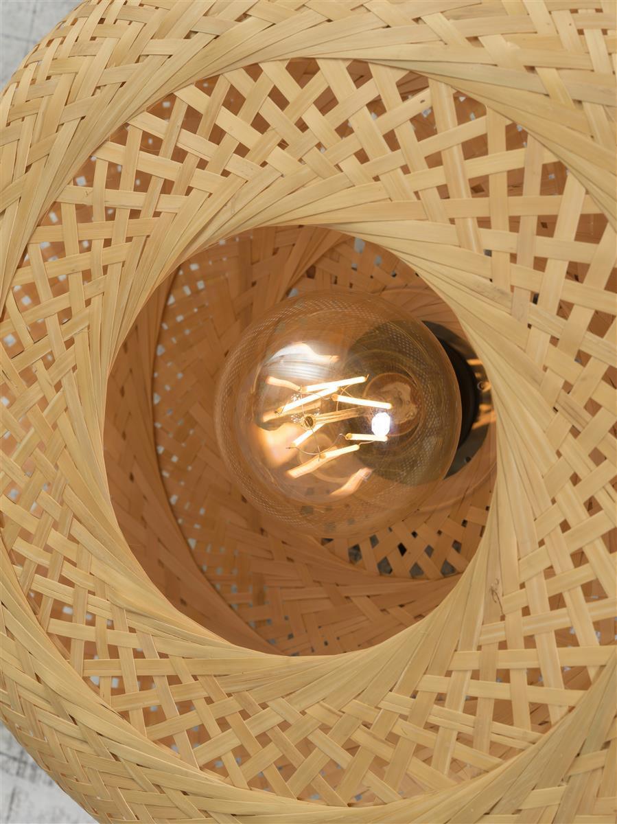 Good&Mojo Deckenlampe PALAWAN braun | 40x40x17cm