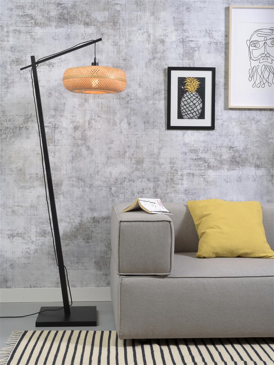 Good&Mojo Stehlampe PALAWAN braun | 68x40x176cm