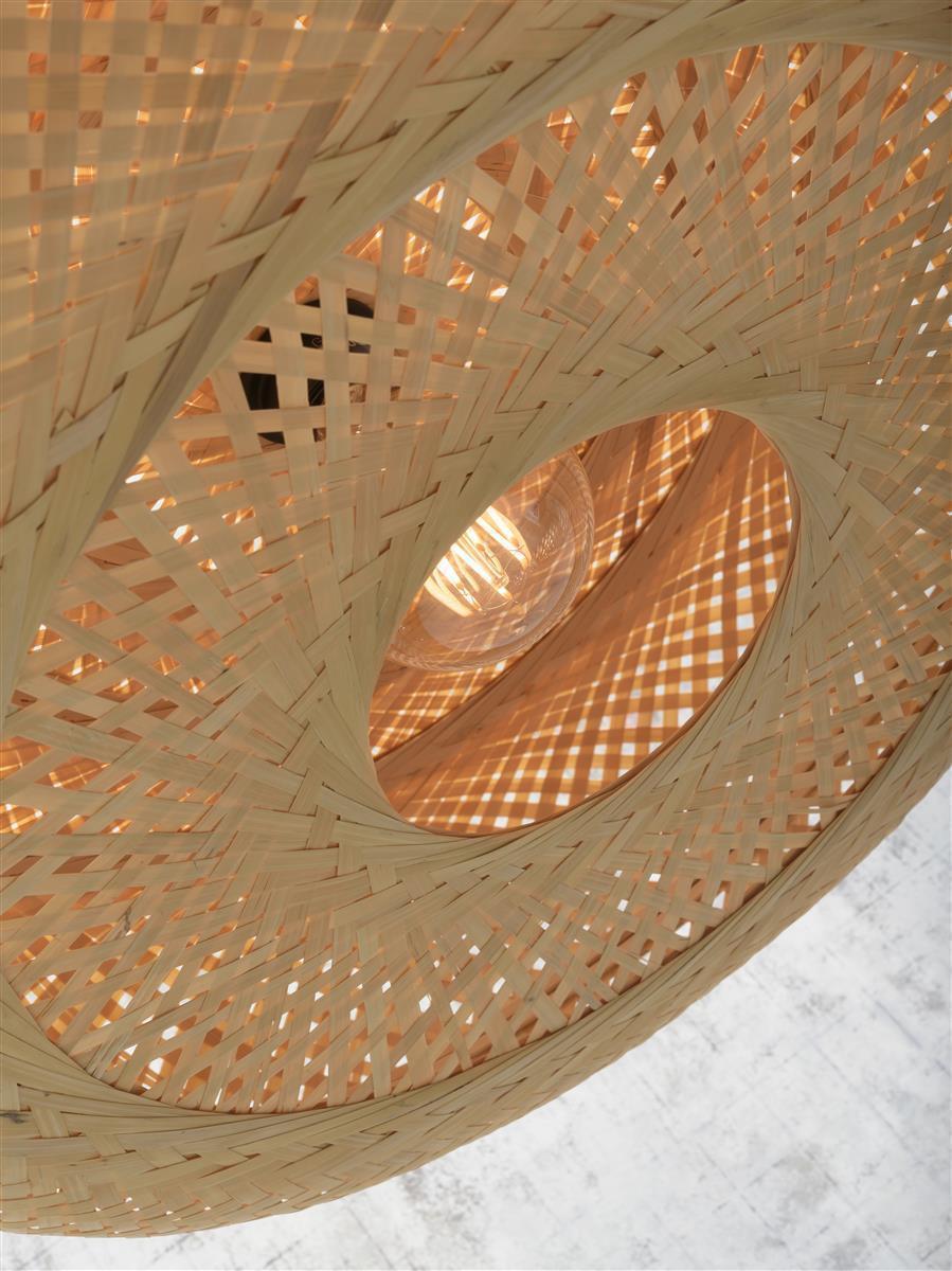 Good&Mojo Stehlampe PALAWAN braun | 77x77x176cm