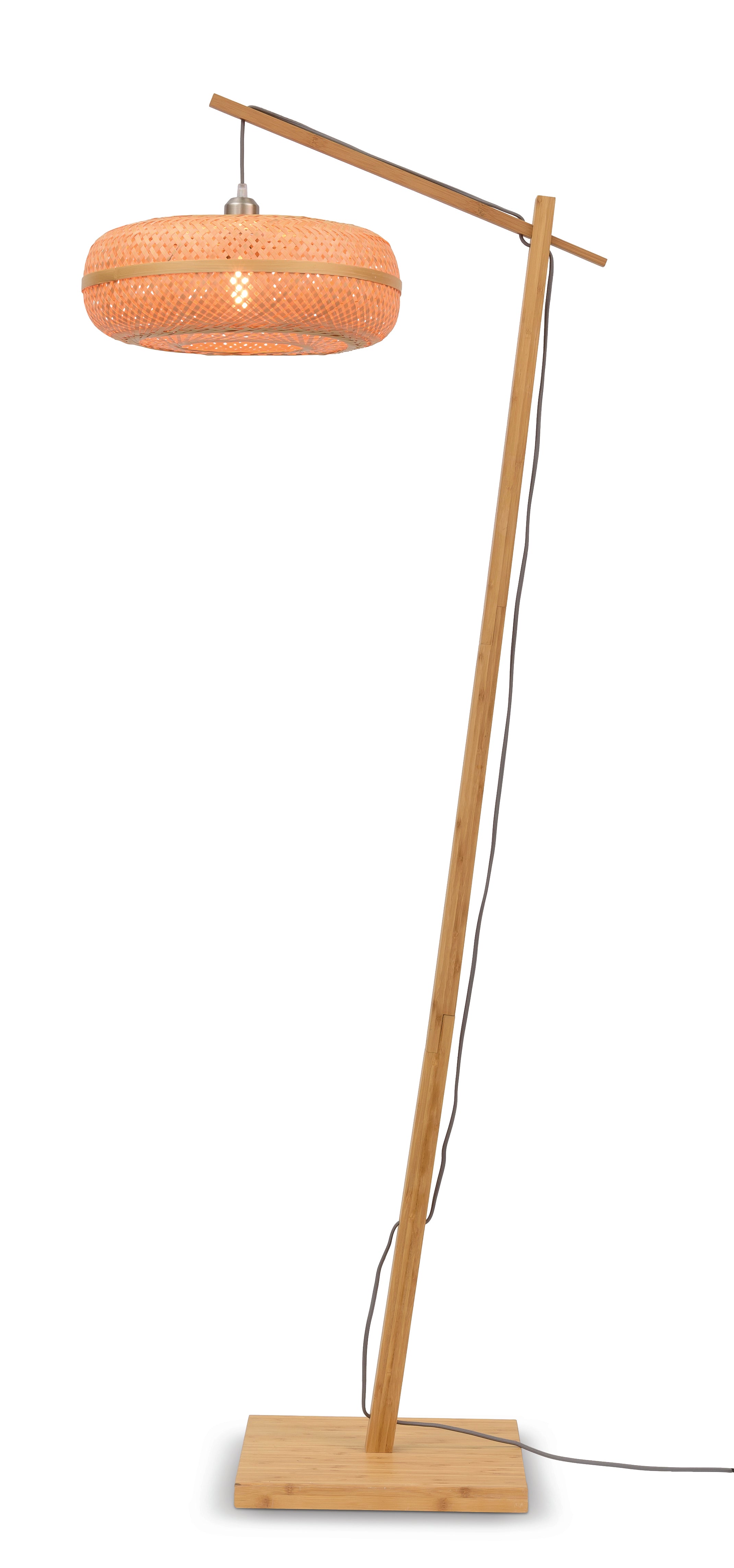 Good&Mojo Stehlampe PALAWAN braun | 68x40x176cm