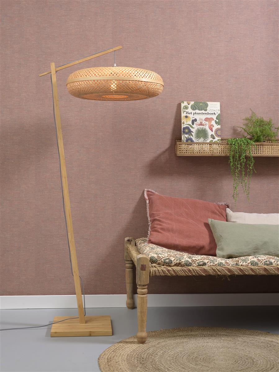 Good&Mojo Stehlampe PALAWAN braun | 77x77x176cm