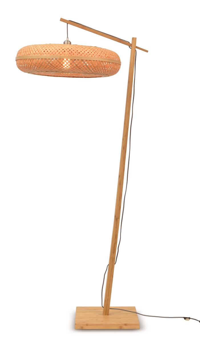 Good&Mojo Stehlampe PALAWAN braun | 77x77x176cm